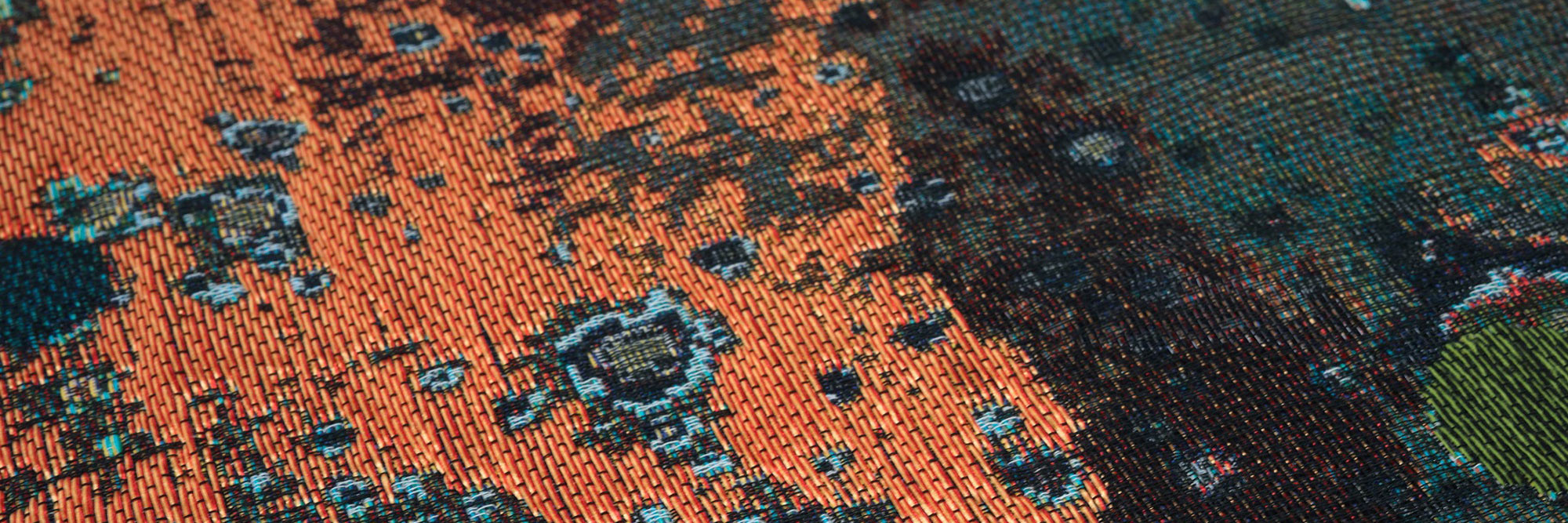 Detail of textile in progress for Otobong Nkanga: Cadence. Courtesy of Otobong Nkanga. © Otobong Nkanga. Photo: Wim van Dongen