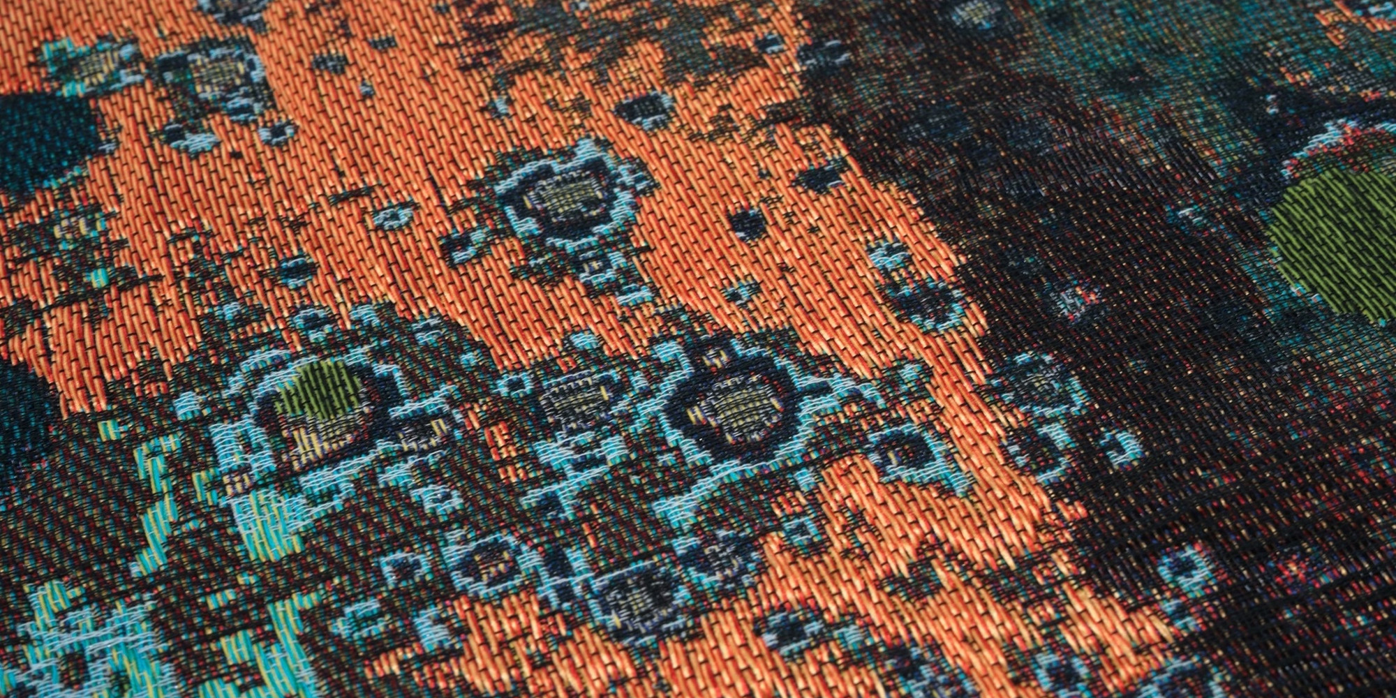 Detail of textile in progress for Otobong Nkanga: Cadence. Courtesy of the artist © Otobong Nkanga (photo: Wim van Dongen)