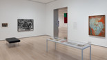 Installation view of Gallery 416: Romare Bearden, The Museum of Modern Art, New York, July 26, 2024–ongoing. Photo: Jonathan Dorado. Digital image © 2024 The Museum of Modern Art, New York