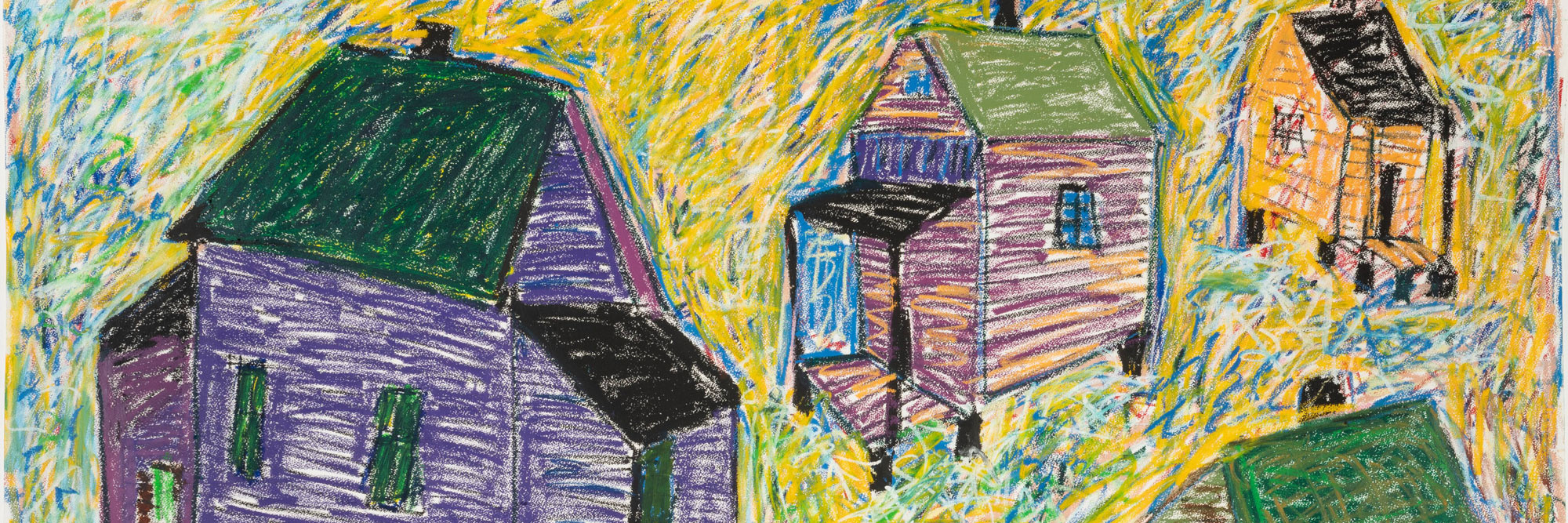 Beverly Buchanan. Dataw Island, S.C. 1993. Oil pastel on paper, 60 × 73 1/2&#34; (152.4 × 186.7 cm). The Museum of Modern Art, New York. Gift of Agnes Gund. Image courtesy the Estate of Beverly Buchanan and Andrew Edlin Gallery, New York