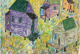 Beverly Buchanan. Dataw Island, S.C. 1993. Oil pastel on paper, 60 × 73 1/2" (152.4 × 186.7 cm). The Museum of Modern Art, New York. Gift of Agnes Gund. Image courtesy the Estate of Beverly Buchanan and Andrew Edlin Gallery, New York