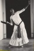 Contact sheet documenting Blondell Cummings and John Bernd performing at the P.S. 1 exhibition Spring Dance Series (1982): Paranarrative Dance Festival. May 8–16, 1982. MoMA PS1 Archives, II.A.371. The Museum of Modern Art Archives, New York. INPS1.346.1. Photo: Paula Court