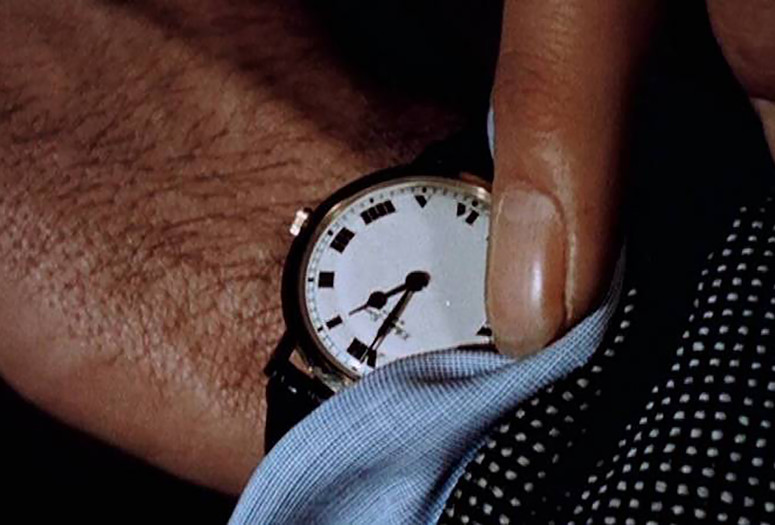 Christian Marclay. Still from The Clock. 2010. Video (black and white and color, sound), 24 hrs. The Museum of Modern Art, New York. Promised gift from the Collection of Jill and Peter Kraus. © 2024 Christian Marclay. Courtesy Paula Cooper Gallery and White Cube