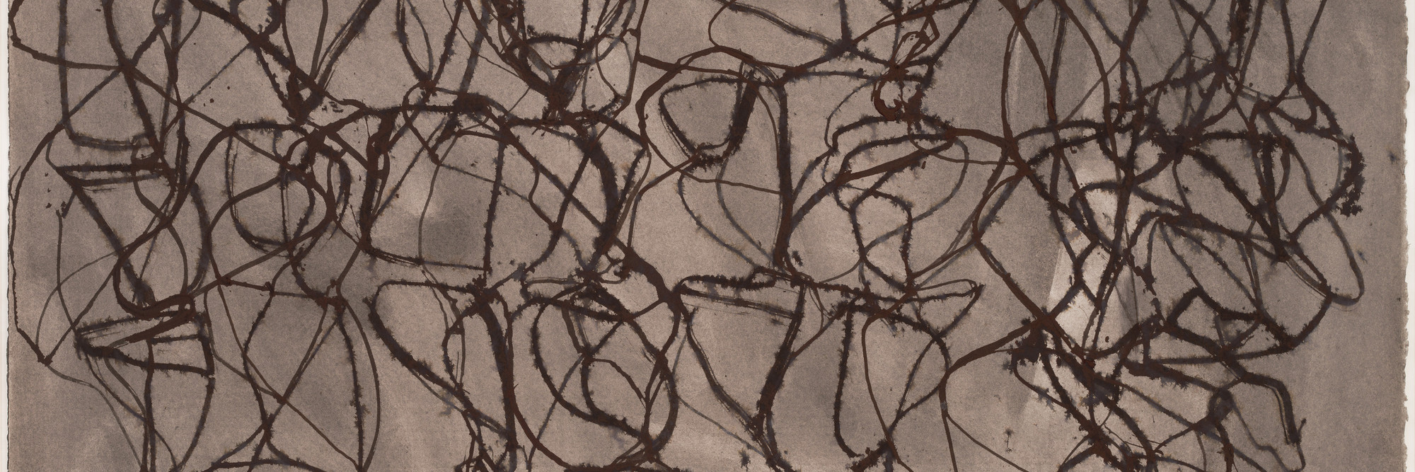 Brice Marden. Rain. 1991. Ink and ink wash on paper, 25 3/4 x 34 1/4&#34; (65.4 x 87.2 cm). Gift of The Edward John Noble Foundation Inc. and Jo Carole and Ronald S. Lauder. © 2024 Brice Marden / Artists Rights Society (ARS), New York