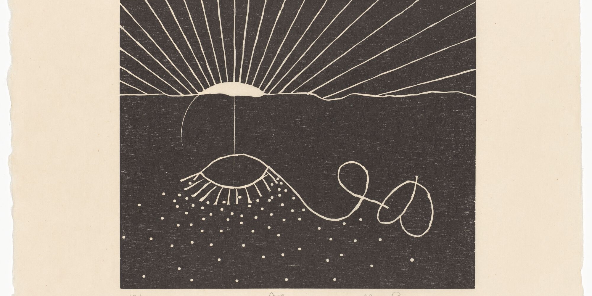 Martin Puryear. Avey (plate, facing page 50) from Cane. 2000. Jean Toomer. One from an illustrated book with 10 woodcuts and a supplementary suite of seven woodcuts, composition: 10 3/8 × 12 13/16" (26.4 × 32.5 cm); page (each): 11 1/2 × 13 7/8" (29.2 × 35.3 cm). Publisher: Arion Press, San Francisco. Printer: Arion Press, San Francisco. Edition: 400. The Museum of Modern Art, New York. Gift of Anna Marie and Robert F. Shapiro. © Martin Puryear, Courtesy Matthew Marks Gallery