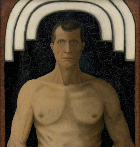 John Kane. Self-Portrait. 1929. Oil on canvas over board, 36 1/8 x 27 1/8&#34; (91.8 x 68.9 cm). Abby Aldrich Rockefeller Fund