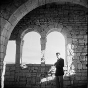 Unknown photographer. Semyon Fridlyand at the “Afrika” Resort. c. late 1940s. Gelatin silver print. Courtesy of the Dalbey Photographic Collection at the University of Denver