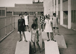 Kwame Brathwaite. Untitled (Photo shoot at a school for one of the many modeling groups who had begun to embrace natural hairstyles in the 1960s). 1964–68. Inkjet print, printed 2018. The Museum of Modern Art, New York. Committee on Photography Fund. © 2025 Kwame Brathwaite