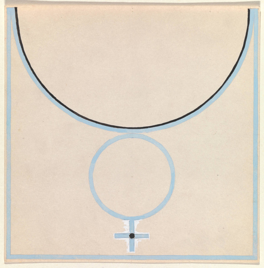 Jo Baer. Juvenile Sex Symbol 4. 1963. Gouache on paper