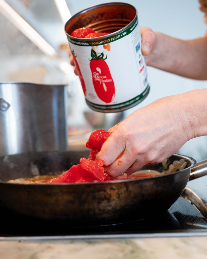 Mina Stone in her Brooklyn test kitchen