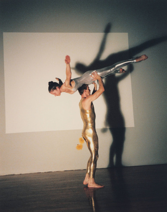 Karl Anderson and Leslie Derrick performing You and your Crack Baby need to get your shit together because we have a show (2001), MoMA PS1, August 25, 2001, as part of Summer Dance Warm Up