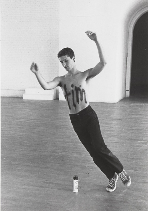 Tim Miller performs Postwar (1981), as part of DANCETEXTFLASH, P.S.1, May 9–10, 1981