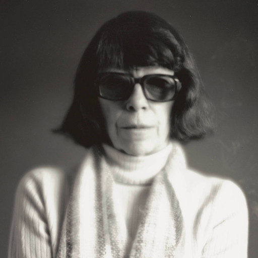 Photograph of Joan Mitchell. 1981. Timothy Greenfield-Sanders “Art World” Collection. The Museum of Modern Art Archives, New York