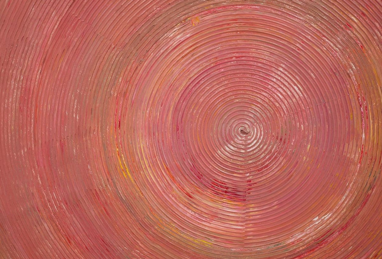 Jack Whitten. Four Wheel Drive (detail). 1970. Acrylic on canvas. Private collection. ©️ Jack Whitten Estate. Courtesy the Estate and Hauser & Wirth, Photo by Genevieve Hanson