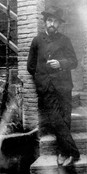 Joaquín Torres-García at the Sagrada Família, Barcelona in 1903