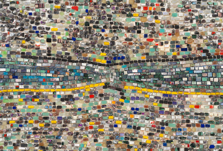 Jack Whitten. Quantum Wall, VIII (For Arshile Gorky, My First Love In Painting) (detail). 2017. Acrylic on canvas. Jack Whitten Estate. Courtesy the Estate and Hauser & Wirth. © Jack Whitten Estate. Photo: Christopher Stach