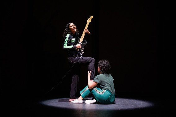 Jazzy Romero and Mariana Valencia performing Jacklean (in rehearsal).