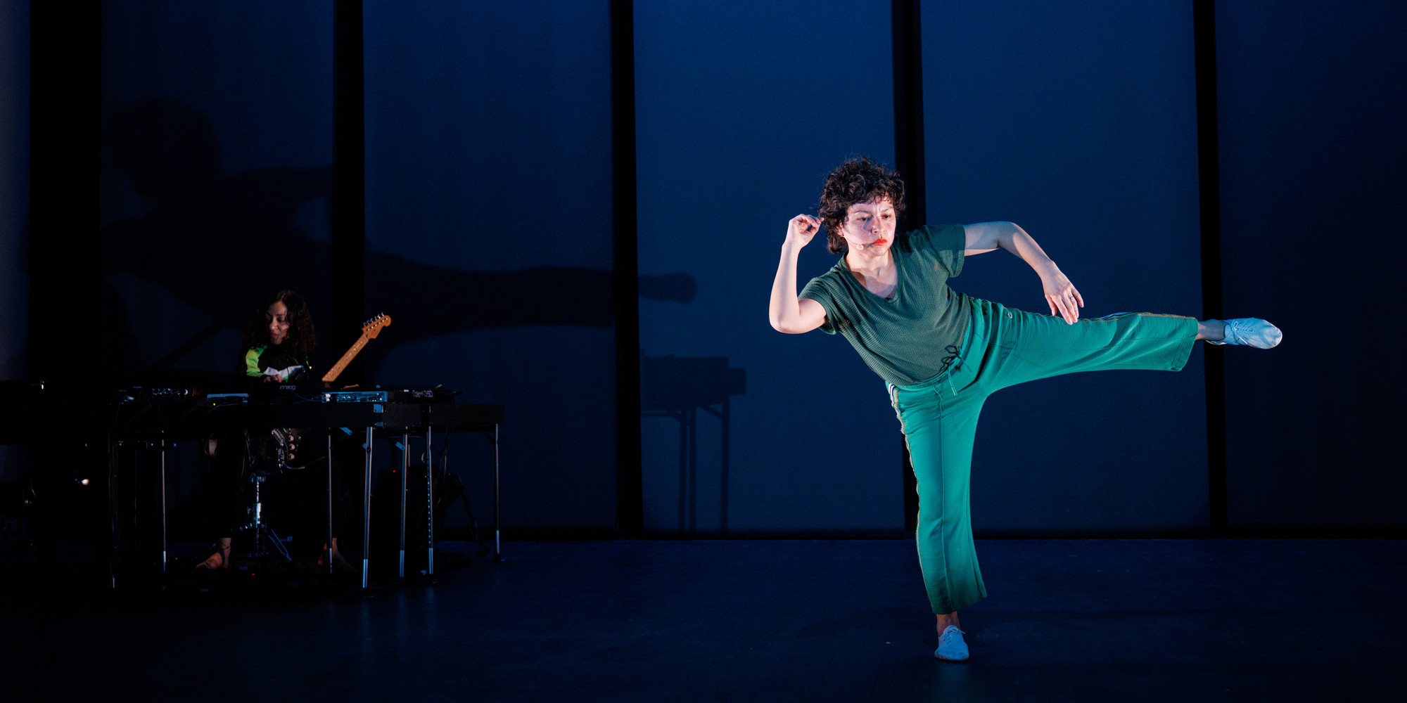 Mariana Valencia. Jacklean (in rehearsal). 2025. With music by Jazzy Romero, performed in the Marie-Josée and Henry Kravis Studio at The Museum of Modern Art. Photograph by Maria Baranova.