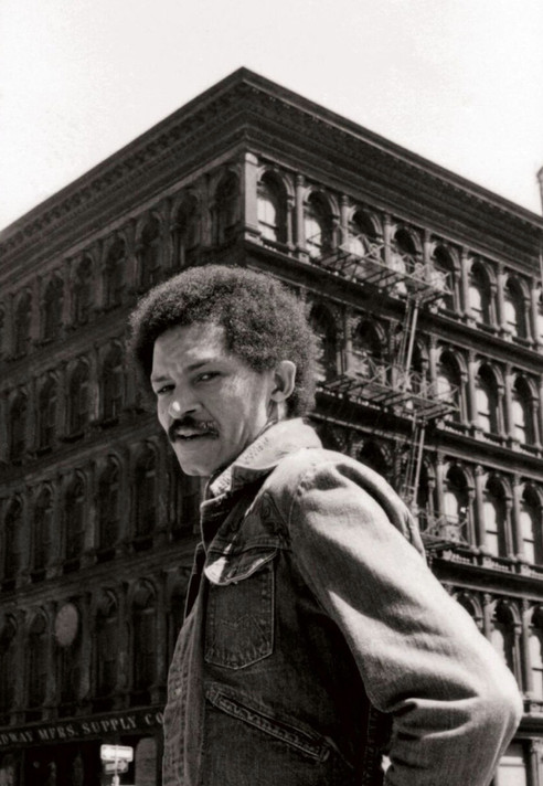 Portrait of Jack Whitten on Broome Street, New York, 1974