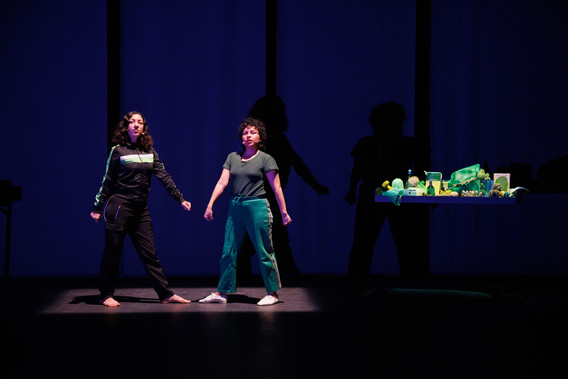 Jazzy Romero and Mariana Valencia performing Jacklean (in rehearsal).
