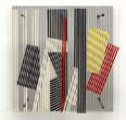 Jesús Rafael Soto. Double Transparency. 1956. Oil on plexiglass and wood with metal rods and bolts, 21 5/8 × 21 5/8 × 12 5/8" (55 × 55 × 32 cm). Gift of Patricia Phelps de Cisneros through the Latin American and Caribbean Fund in honor of Ana Teresa Arismendi