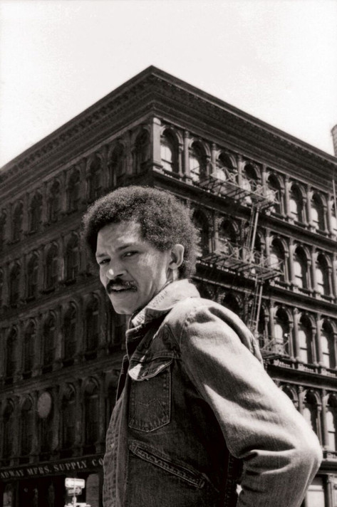 Portrait of Jack Whitten on Broome Street, New York, 1974