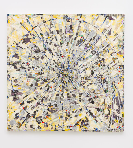 Jack Whitten. Escalation II (x2+ y2 = 1) for Alexander Grothendieck. 2014. Acrylic on canvas