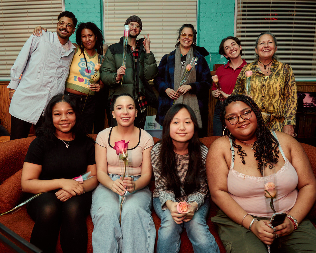 The Frequency Gardens team, from left: DonChristian Jones, Sienne Fekete, Jake Robbins, Danica Pantic, Hannah Fagin, Kelly Webb, Rae, Zee, Rebekkah, and Lilo