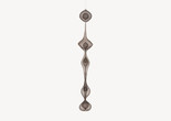 Image: Ruth Asawa. Untitled (S.535, Hanging Five-Lobed Continuous Form within a Form with Spheres in the First and Fourth Lobes and a Teardrop Form in the Third Lobe). 1951. Iron and brass wire. Private collection. © 2024 Ruth Asawa Lanier, Inc./Artists Rights Society (ARS), New York. Courtesy David Zwirner