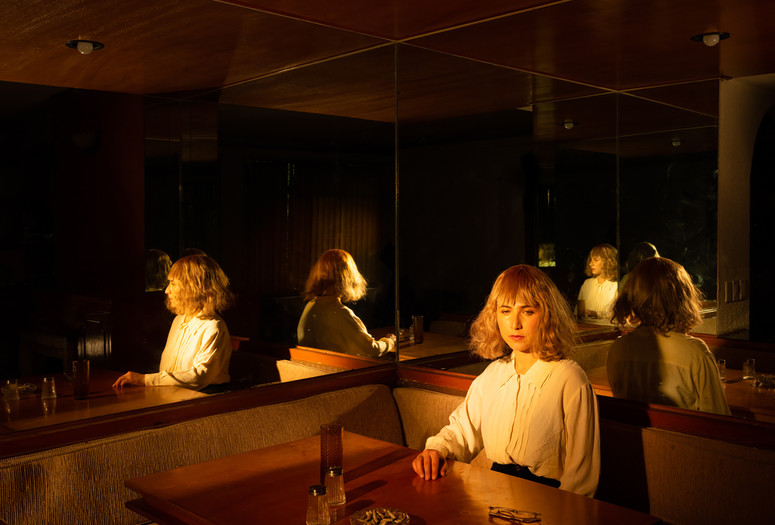 Image: Tania Franco Klein. Mirrored Table, Person (Subject #14) from Subject Studies: Chapter 1. 2022. Inkjet print. © 2025 Tania Franco Klein. Courtesy the artist