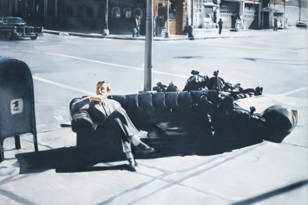 Martin Kippenberger. Untitled from the series Dear Painter, Paint for Me [Lieber Maler, male mir]. 1981. Acrylic on canvas, 7' 10 1/2" × 9' 9 3/4" (240 × 299.1 cm). The Museum of Modern Art, New York. Gift of Steven and Alexandra Cohen. © 2025 Estate Martin Kippenberger, Galerie Gisela Capitain, Cologne