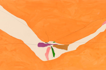 Helen Frankenthaler. Chairman of the Board. 1971. Acrylic and felt-tip pen on canvas, 6&#39; 10 1/16&#34; × 16&#39; 2 5/16&#34; (208.4 × 493.6 cm). The Museum of Modern Art, New York. Nina and Gordon Bunshaft Bequest. © 2025 Helen Frankenthaler/Artists Rights Society (ARS), New York