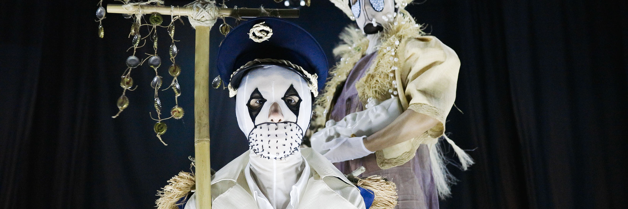 Naufus Ramírez-Figueroa. Lugar de Consuelo (Place of Solace). 2020. High-definition video (color, sound; 35:25 min.), costumes, props, nine aquatints on paper, and 27 watercolor sketches, dimensions variable. The Museum of Modern Art, New York. Latin American and Caribbean Fund and the Fund for the Twenty-First Century, 2023. © 2025 Naufus Ramírez-Figueroa