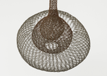Image: Ruth Asawa. Untitled (S.398, Hanging Eight-Lobed, Four-Part, Discontinuous Surface Form within a Form with Spheres in the Seventh and Eighth Lobes) (detail). c. 1955. Brass, galvanized steel and steel wire. The Museum of Modern Art, New York. Promised gift of Alice and Tom Tisch. © 2025 Ruth Asawa Lanier, Inc., Courtesy David Zwirner