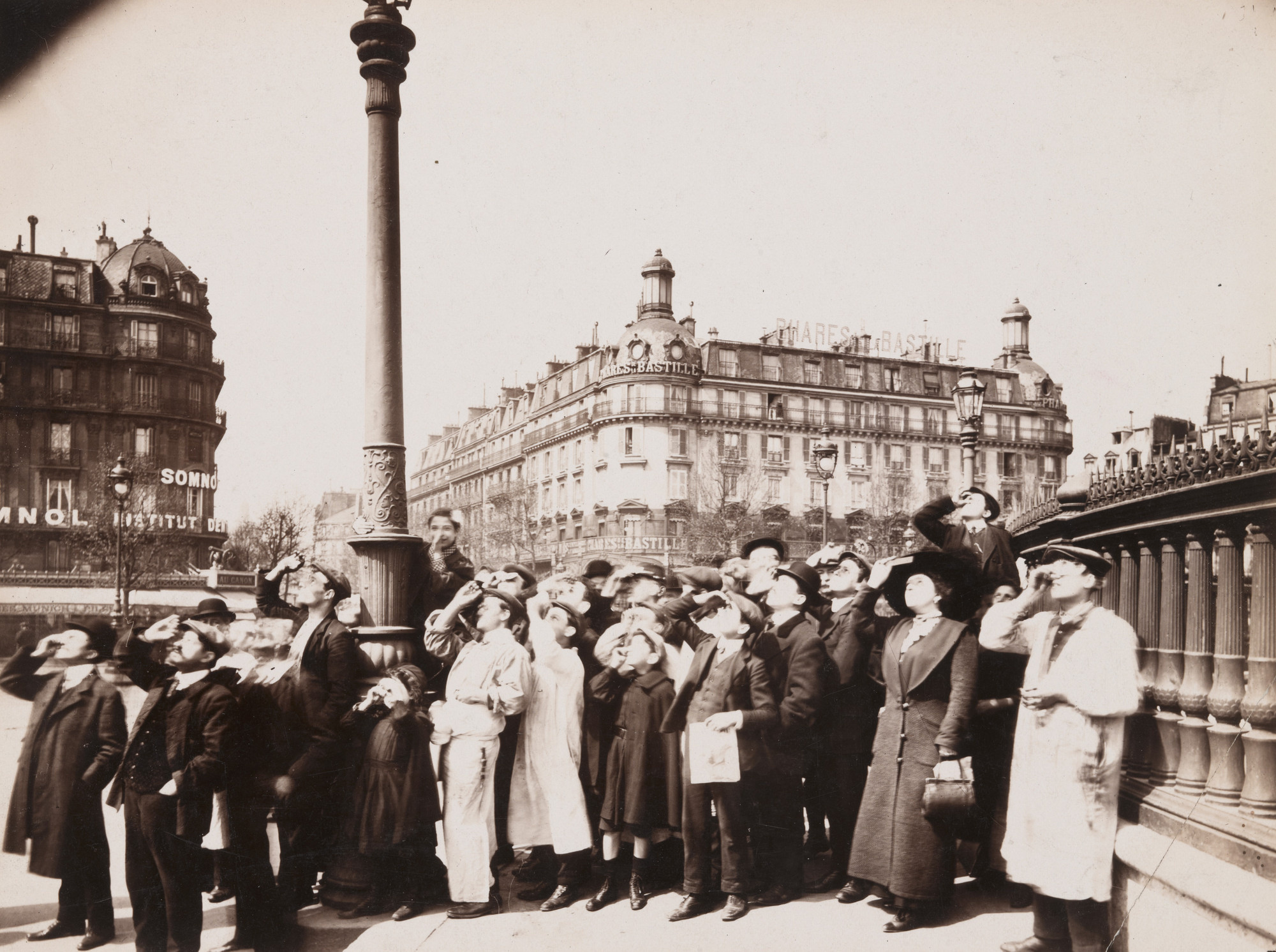 Eugène Atget. *Pendant l'éclipse*. 1912. Gelatin silver printing-out-paper print, 6 7/16 × 8 5/8" (16.3 × 21.9 cm). Abbott-Levy Collection. Acquired through the generosity of Shirley C. Burden, and Family of Man Fund