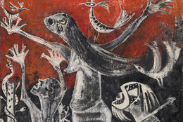 Bertina Lopes. Big Cry. 1970. Oil on canvas, 59 × 59" (150 × 150 cm). The Museum of Modern Art, New York. Anonymous gift (by exchange)