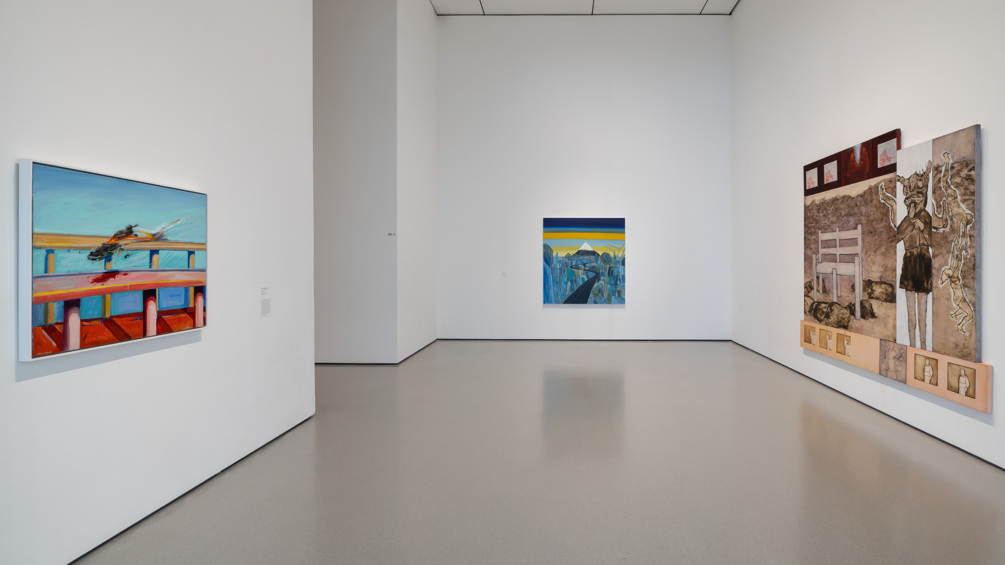Installation view of the gallery "Destination Unknown” in the exhibition "1980–Today: Works from the Collection," July 25, 2025–ongoing. Photographed in August 2025. Photograph by Jonathan Dorado.