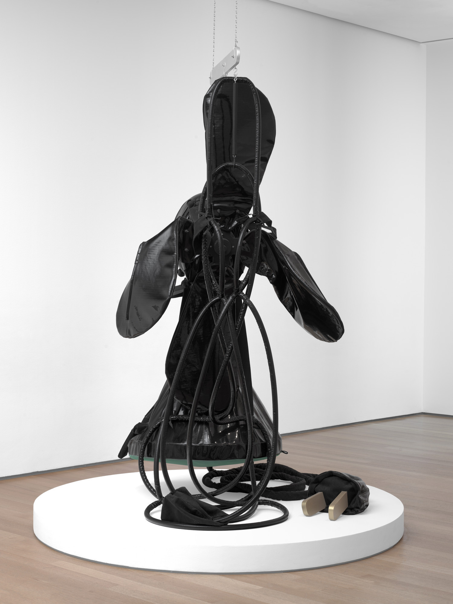 Claes Oldenburg. *Giant Soft Fan*. 1966–67. Vinyl filled with foam rubber, wood, metal, and plastic tubing, Fan, approximately 10' x 58 7/8" x 61 7/8" (305 x 149.5 x 157.1 cm), plus cord and plug 24' 3 1/4" (739.6 cm) long. The Sidney and Harriet Janis Collection. © 2026 Claes Oldenburg