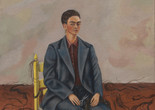 Frida Kahlo. Self-Portrait with Cropped Hair. 1940. Oil on canvas. The Museum of Modern Art, New York. Gift of Edgar Kaufmann, Jr. © 2026 Banco de México Diego Rivera Frida Kahlo Museums Trust, Mexico, D.F./Artists Rights Society (ARS), New York