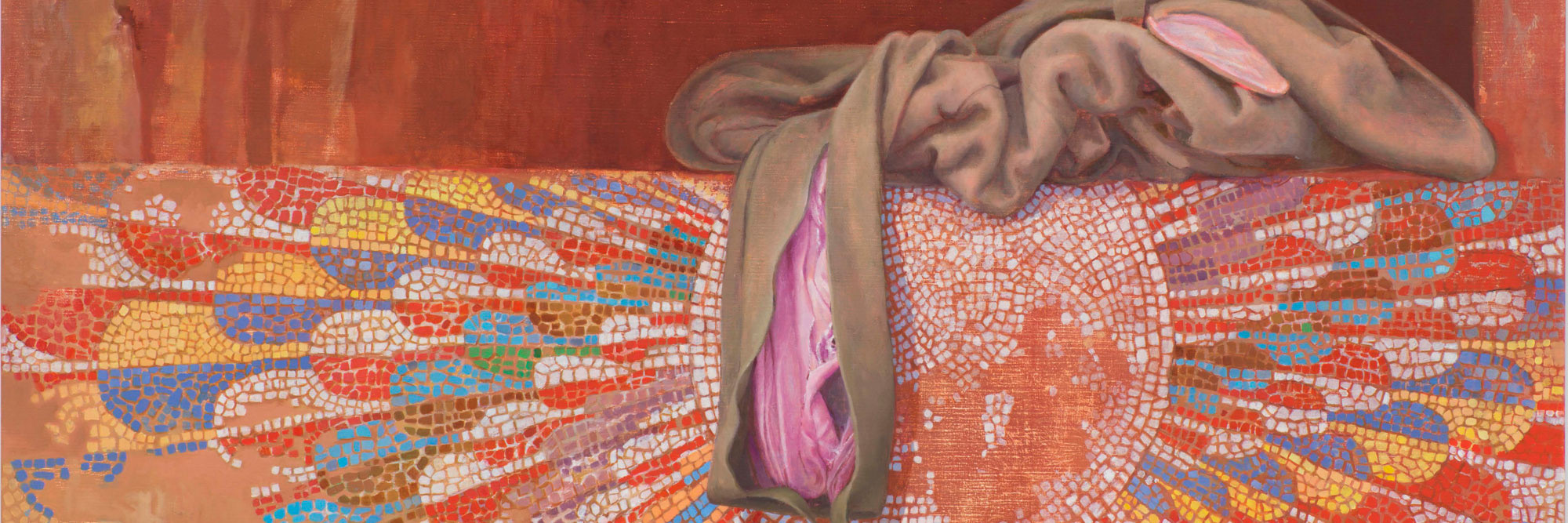 Monika Baer. Untitled. 2022–23. Oil on canvas, 6' 10 11/16" × 65" (210 × 165.1 cm). The Museum of Modern Art, New York. Fund for the Twenty-First Century