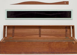 Marcel Duchamp. 3 Standard Stoppages. Paris 1913–14. Wood box, with three threads glued to three painted canvas strips and mounted on a glass panel with three wood slats shaped along one edge to match the curves of the threads. The Museum of Modern Art, New York. Katherine S. Dreier Bequest. © 2026 Artists Rights Society (ARS), New York/ADAGP, Paris/Estate of Marcel Duchamp. Photo: John Wronn