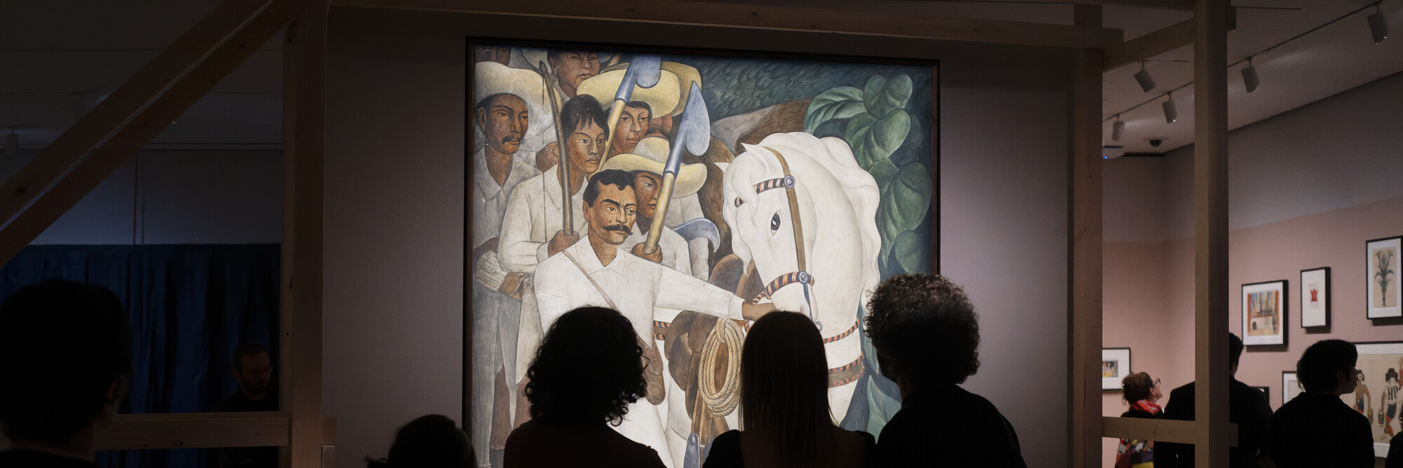 Diego Rivera. Agrarian Leader Zapata. 1931. Fresco on reinforced cement in galvanized-steel framework. Abby Aldrich Rockefeller Fund. © 2026 Banco de México Diego Rivera Frida Kahlo Museums Trust, Mexico, D.F./Artists Rights Society (ARS), New York. Photo: Alycia Kravitz