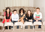 Pageant cofounders Alexa West, Jade Manns, Sharleen Chidiac, Lili Dekker, and Owen Prum. Photo: Renée Paule. Courtesy Pageant