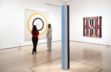 Installation view of Gallery 415: Hard Edges, Expanded Fields, The Museum of Modern Art, New York, ongoing. Photo: Martin Seck