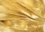 Lynda Benglis, Kutumb (five elements) (detail). 1981–82. Wire mesh, hydrocal, gesso, oil-based size, gold leaf. © Lynda Benglis/Artists Rights Society (ARS), New York