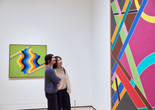 Installation view of Gallery 415: Hard Edges, Expanded Fields, The Museum of Modern Art, New York, ongoing. Photo: Alycia Kravitz