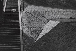 Brassaï (Gyula Halász). Escalier à Montmartre, Paris. 1932. Gelatin silver print, 10 15/16 × 13 11/16" (27.8 × 34.8 cm). Purchase. The Museum of Modern Art, New York. © Estate Brassaï-RMN