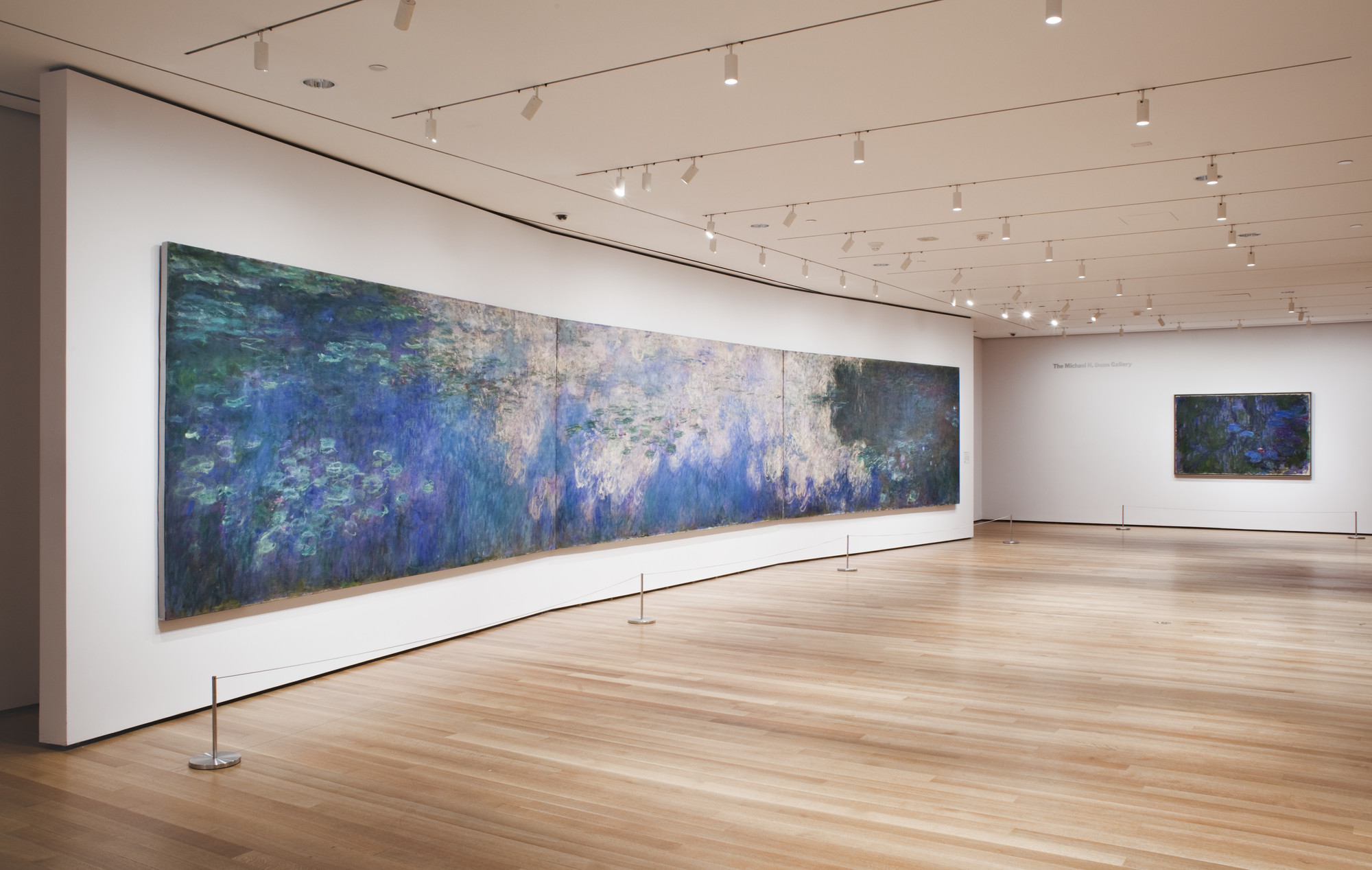 Installation view of the exhibition Water Lilies" MoMA