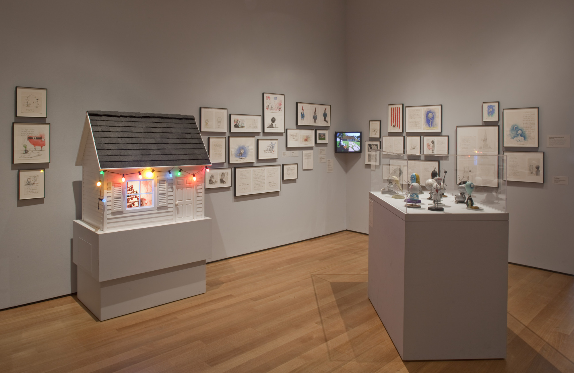 Installation view of the exhibition "Tim Burton" MoMA