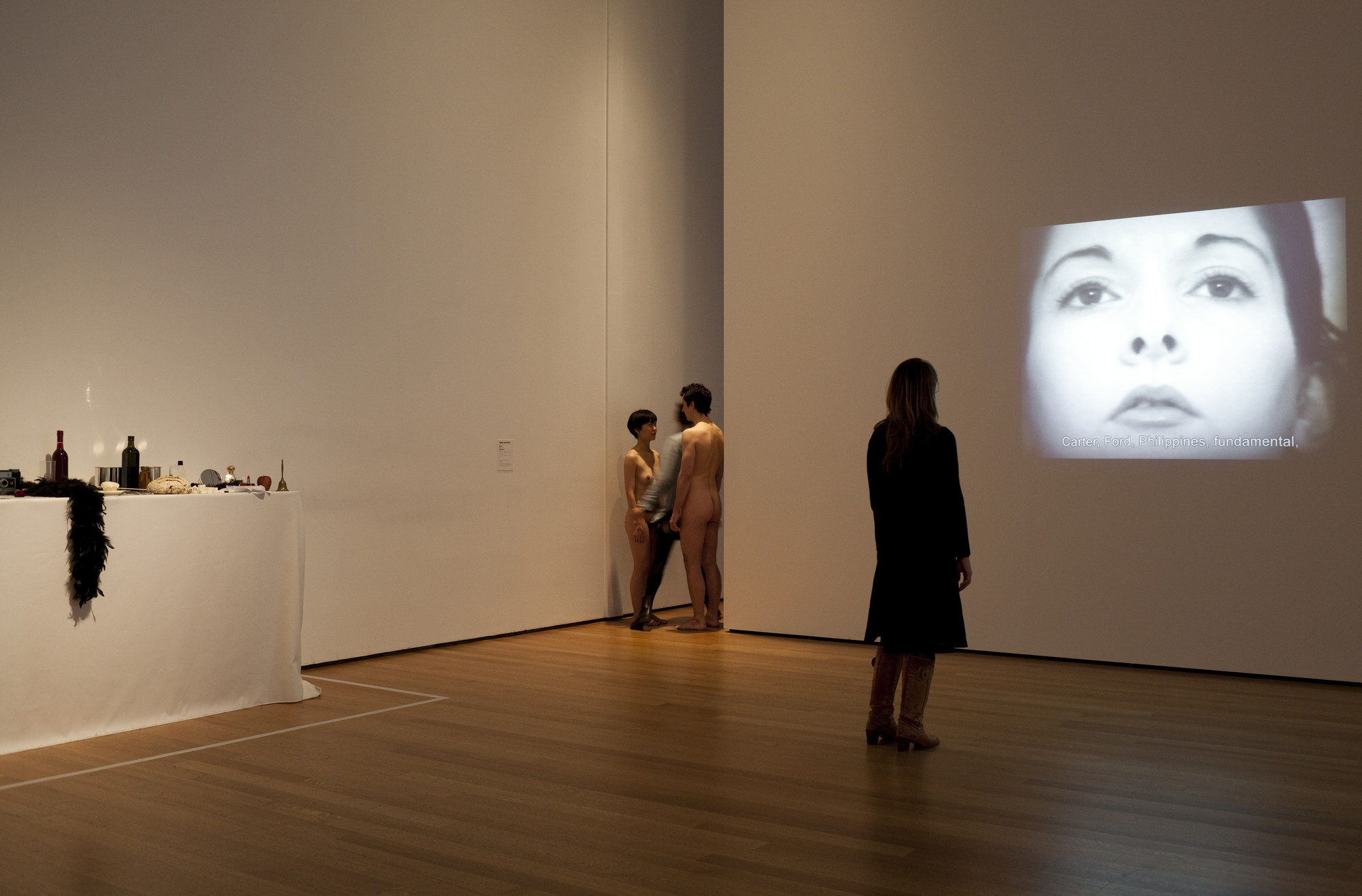 Installation view of the exhibition "Marina Abramović The Artist is